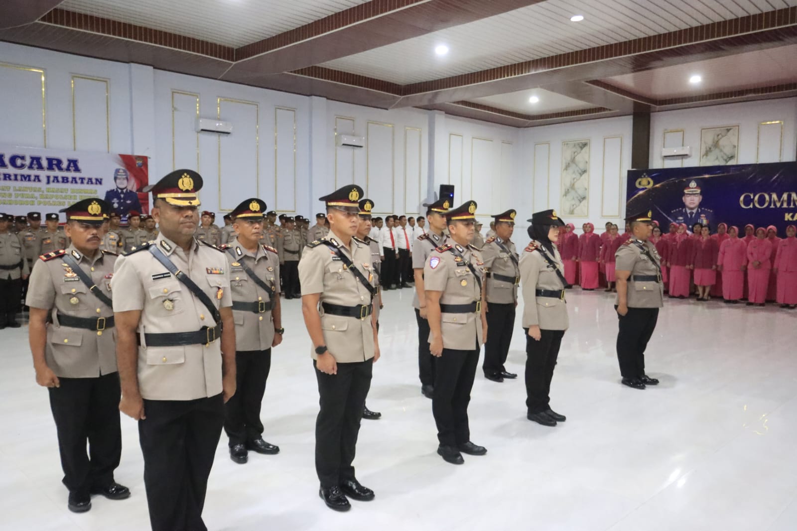 Kapolres Langkat Pimpin Sertijab Kabag SDM, Kasat dan Kapolsek