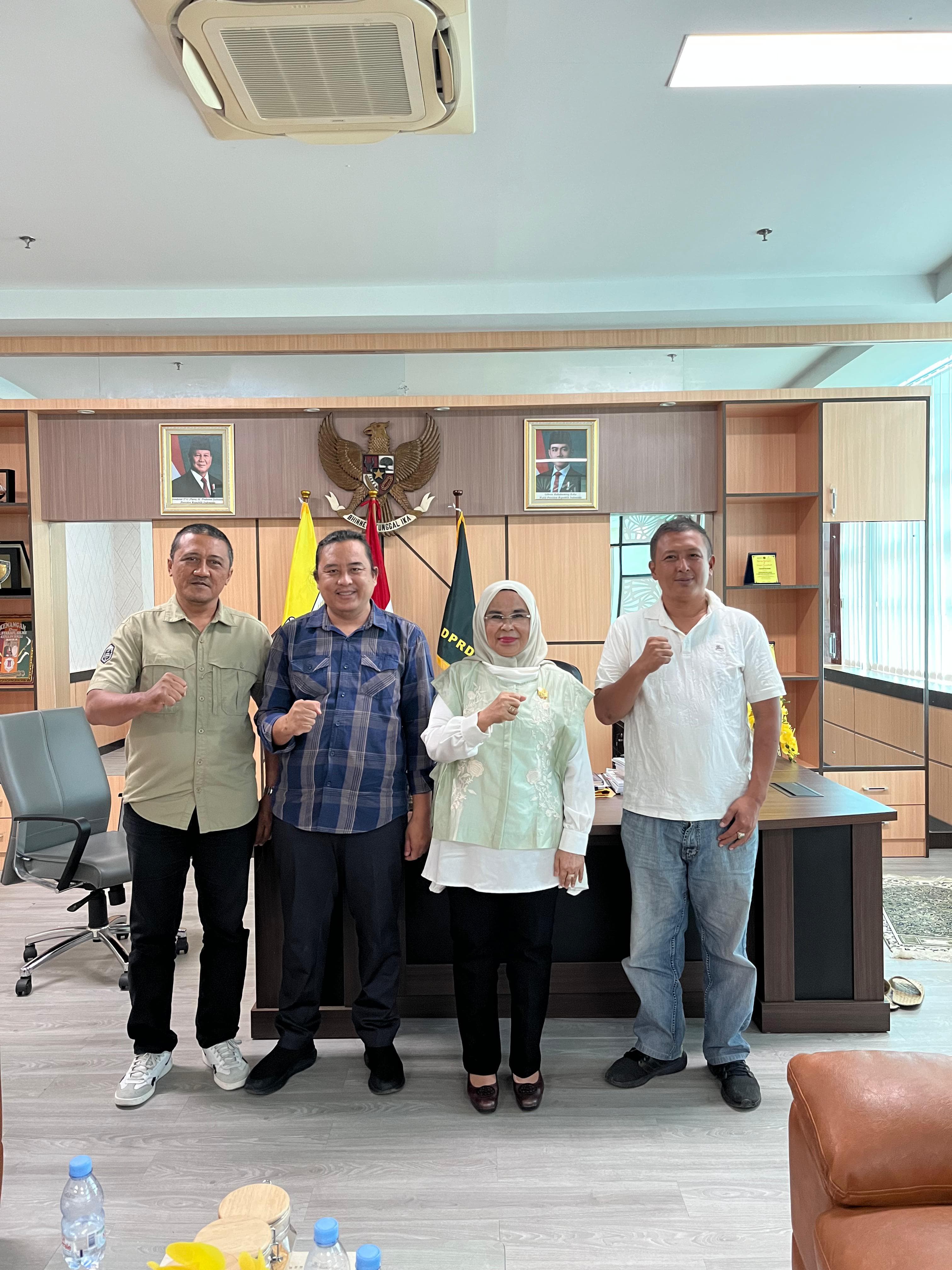 Ketua DPRD Binjai Terima Audiensi Panpel YPTC Trophy DANSAT SIBER TNI, Dorong Pembinaan Atlet Menuju Generasi Emas 2045
