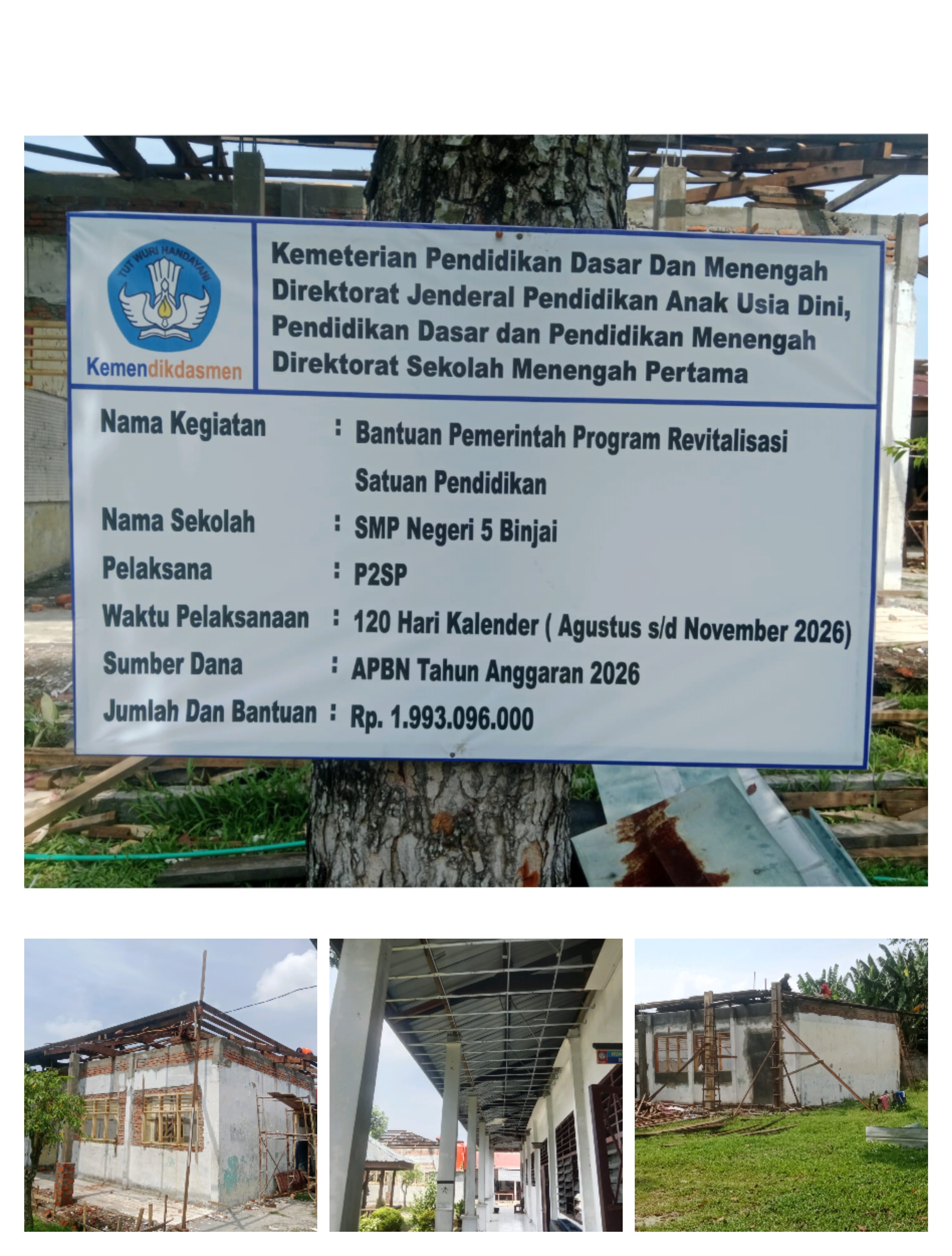 Kepala SMP Negeri 5 Kota Binjai,  Diduga Enggan Bertemu Wartawan