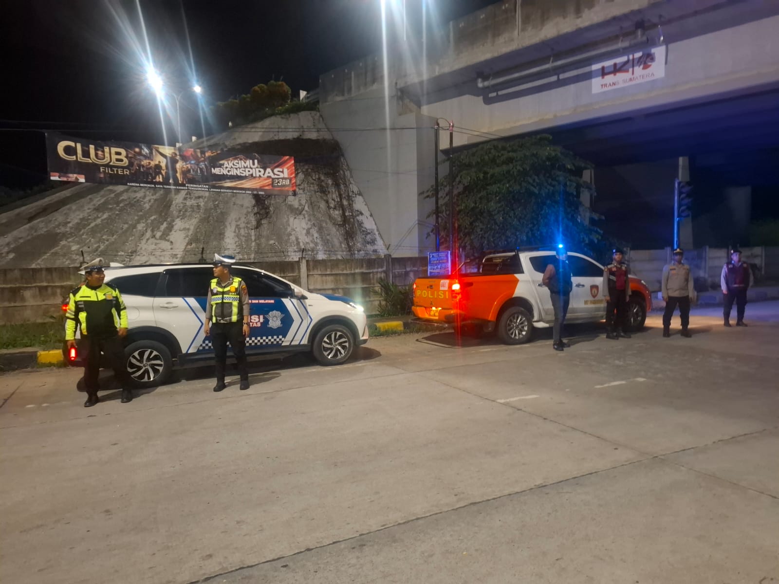 Antisipasi Aksi Balap Liar Premanisme dan Knalpot Brong,Tim UKL Polres Langkat Laksanakan Patroli Malam