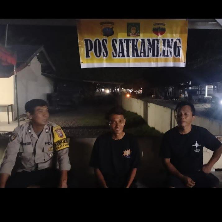 Sambangi Poskamling, Bhabinkamtibmas Perkuat Harkamtibmas dan Sinergitas Warga