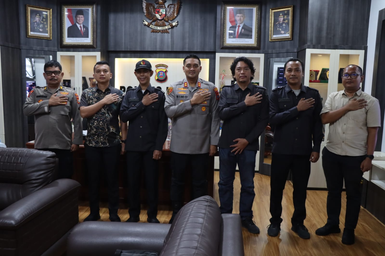Kapolres Binjai AKBP Bimo Moernanda Bangun Sinergi dengan Bawaslu Langkat