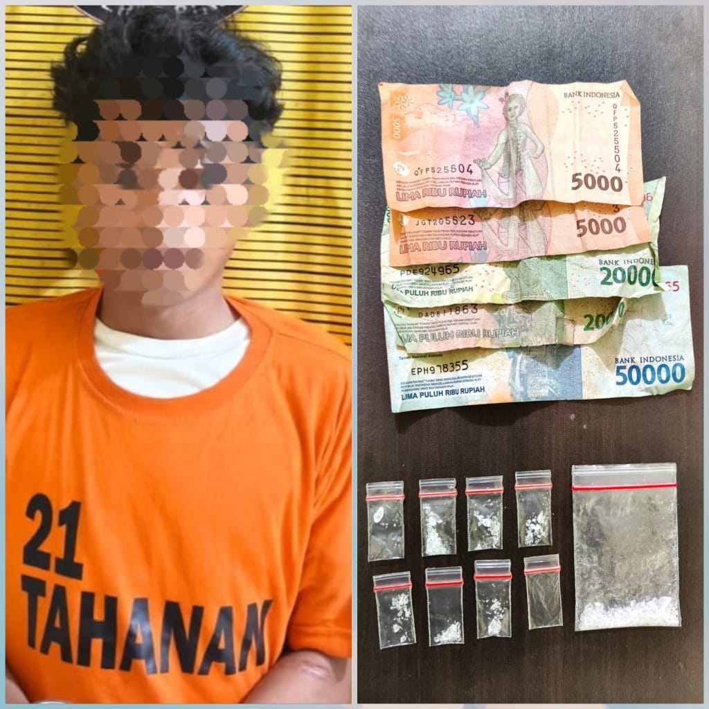 8 Paket Sabu 4,67 Gram Diamankan, Satresnarkoba Polres Binjai Tangkap Terduga Pengedar di Binjai Barat