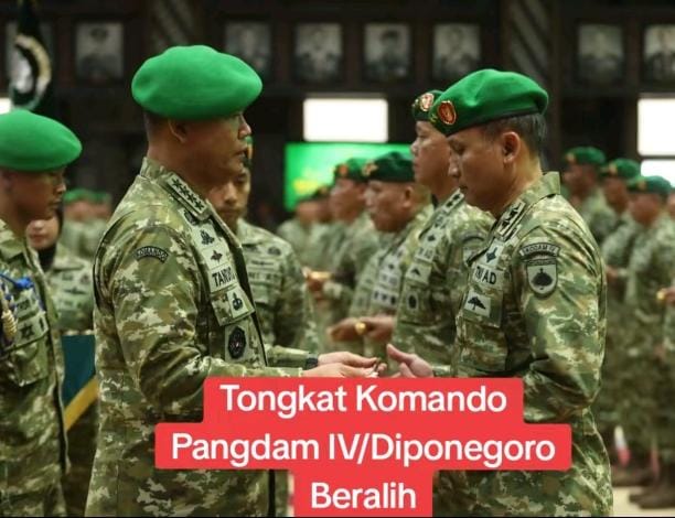 Tongkat Komando Pangdam IV/Diponegoro Beralih