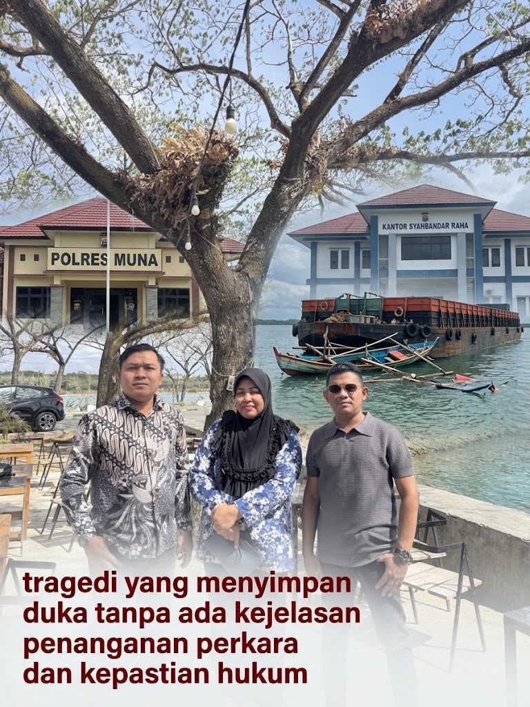 Kasus Tagboat Tabrak Perahu Tewaskan Nelayan dan Petugas Syahbandar Macet, Polres Muna Diduga Lakukan Pembiaran